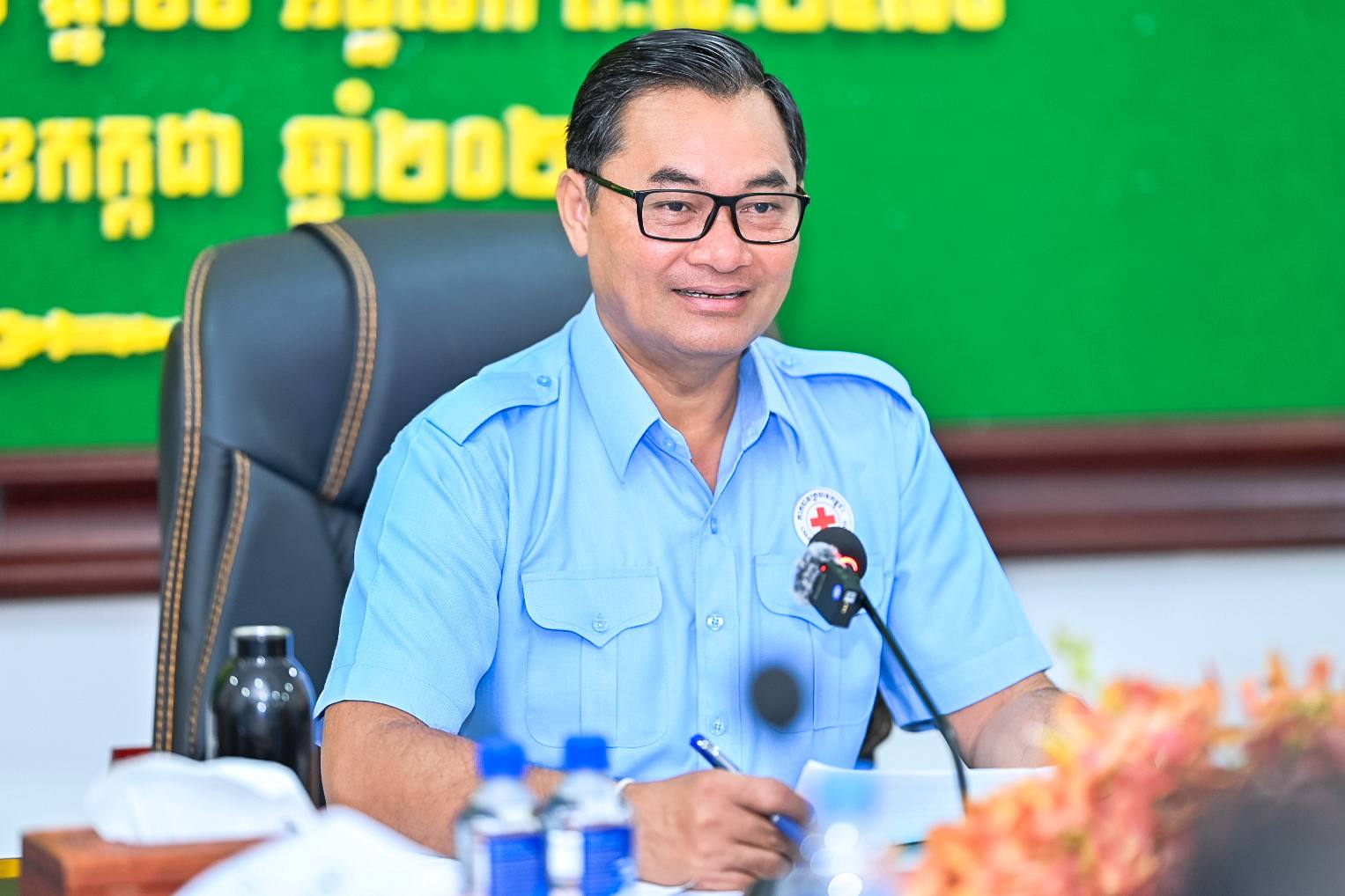 កិច្ចប្រជុំបូកសរុបលទ្ធផលការងារឆមាសទី១ របស់សាខាកាកបាទក្រហមកម្ពុជាខេត្តកំពង់ស្ពឺ